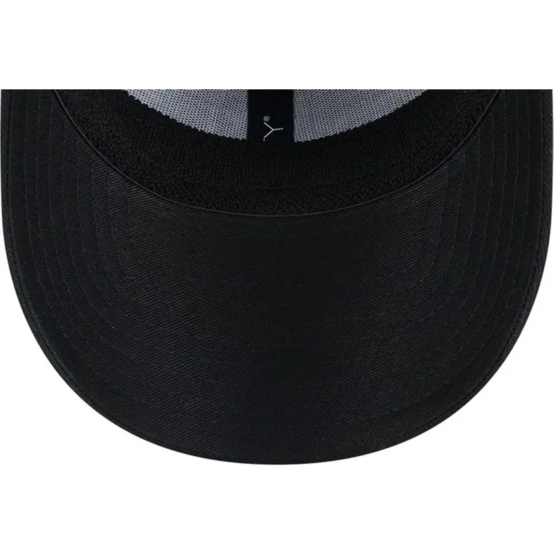 schwarze-enganliegende-trucker-kappe-mit-schwarzem-logo-39thirty-evergreen-neo-der-los-angeles-dodgers-mlb-von-new-era