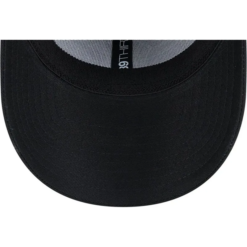 casquette-trucker-noire-ajustee-avec-logo-noir-39thirty-evergreen-neo-new-york-yankees-mlb-new-era