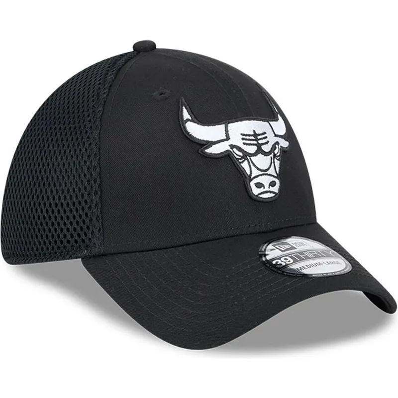 svart-justerad-trucker-keps-39thirty-evergreen-neo-fran-chicago-bulls-nba-av-new-era