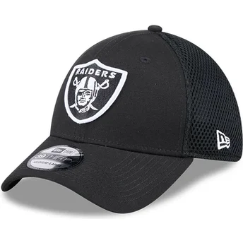 Șepci curbată negru fitted 39THIRTY Evergreen Neo de Las Vegas Raiders NFL de New Era