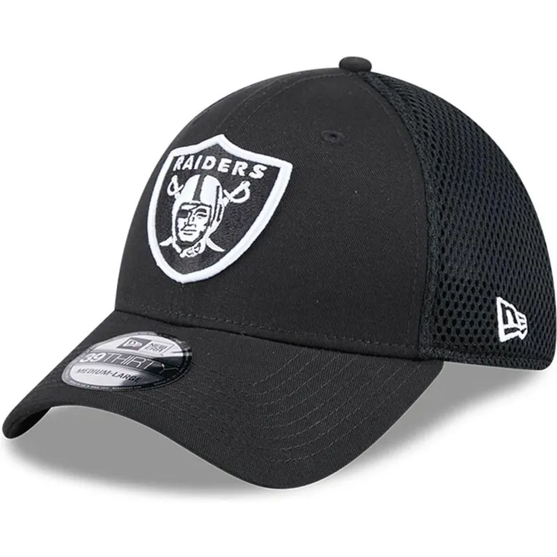 new-era-39thirty-evergreen-neo-las-vegas-raiders-nfl-black-fitted-trucker-hat