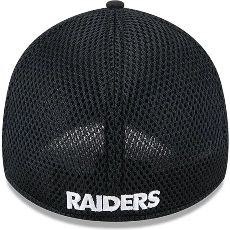 casquette-trucker-noire-ajustee-39thirty-evergreen-neo-las-vegas-raiders-nfl-new-era