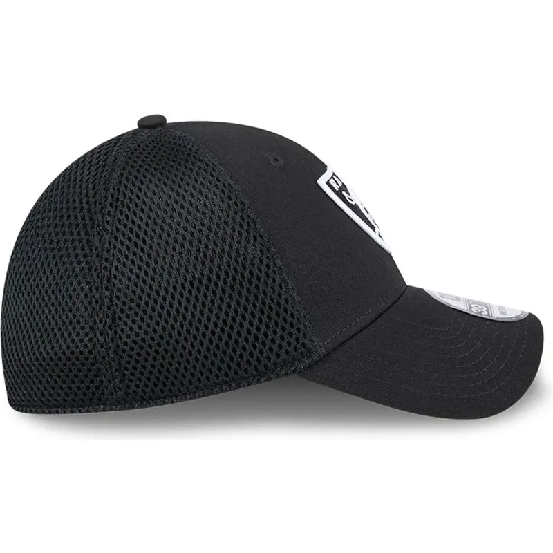 cappellino-trucker-nero-aderente-39thirty-evergreen-neo-dei-las-vegas-raiders-nfl-di-new-era