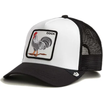 Cappellino trucker bianco e nero gallo Cock Rooster The Farm di Goorin Bros.