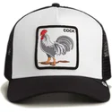gorra-trucker-blanca-y-negra-gallo-cock-rooster-the-farm-de-goorin-bros