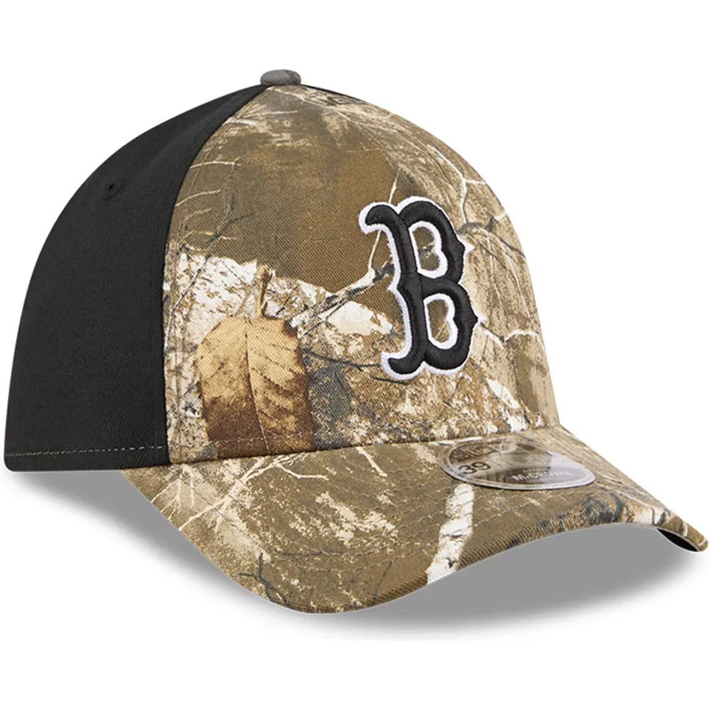 cappellino-curvo-mimetico-regolabile-39thirty-m-crown-a-frame-realtree-dei-boston-red-sox-mlb-di-new-era