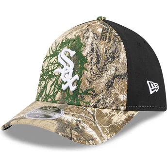 Cappellino curvo mimetico regolabile 39THIRTY M-Crown A Frame Realtree dei Chicago White Sox MLB di New Era