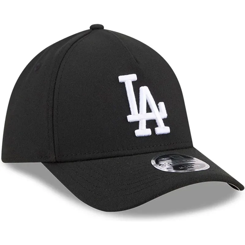 czarna-dopasowana-czapka-z-zakrzywionym-daszkiem-39thirty-m-crown-a-frame-los-angeles-dodgers-mlb-new-era