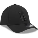 casquette-courbee-noire-ajustee-avec-logo-noir-39thirty-m-crown-a-frame-los-angeles-dodgers-mlb-new-era