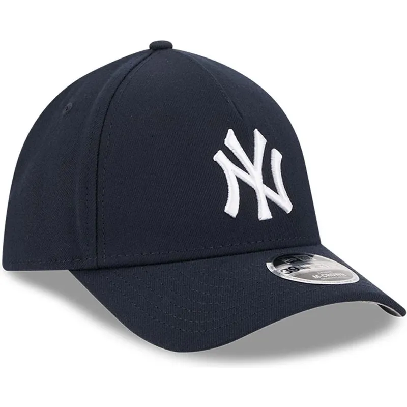 cappellino-curvo-blu-marino-regolabile-39thirty-m-crown-a-frame-dei-new-york-yankees-mlb-di-new-era