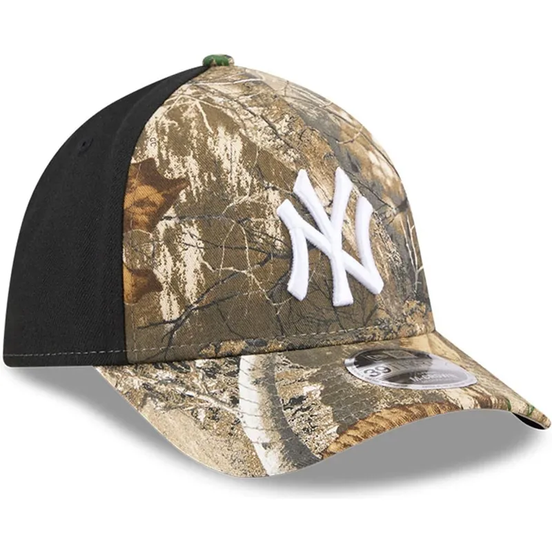 kurvad-keps-kamouflage-justerad-39thirty-m-crown-a-frame-realtree-new-york-yankees-mlb-av-new-era
