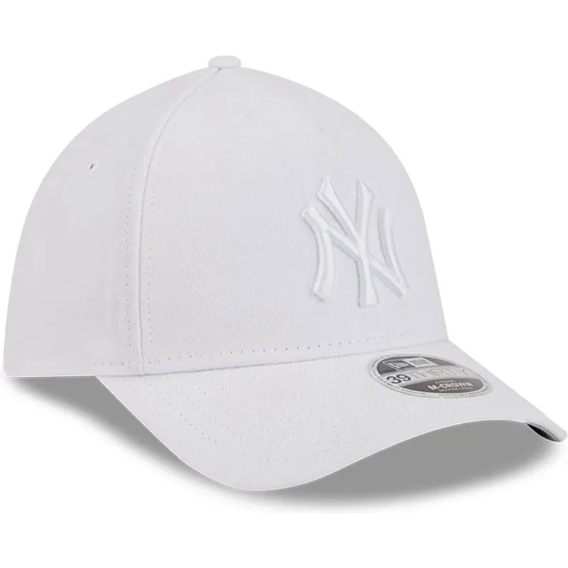 cappellino-curvo-bianco-regolabile-con-logo-bianco-39thirty-m-crown-a-frame-dei-new-york-yankees-mlb-di-new-era