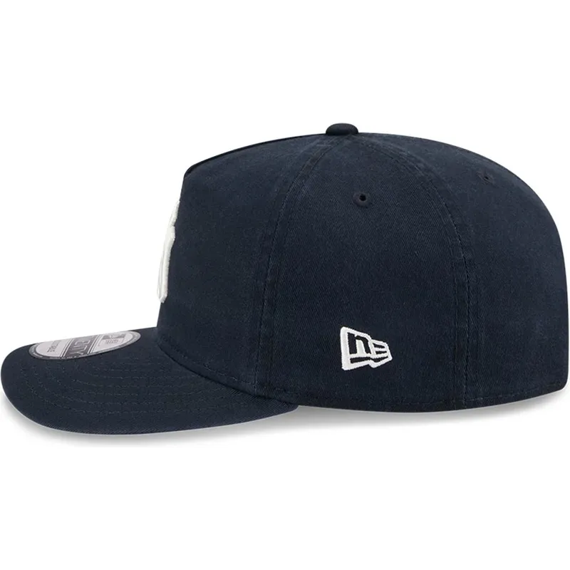 marineblaue-gebogene-snapback-kappe-19twenty-champion-der-new-york-yankees-mlb-von-new-era