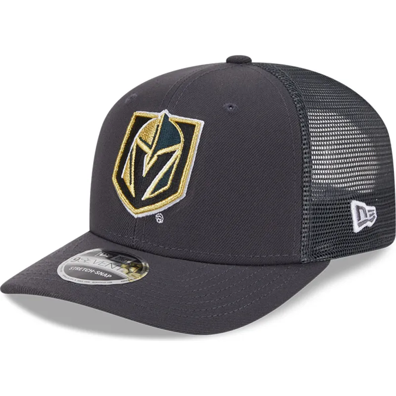 czapka-trucker-szara-9seventy-stretch-snap-evergreen-vegas-golden-knights-nhl-new-era