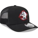 new-era-9seventy-stretch-snap-evergreen-buffalo-sabres-nhl-black-trucker-hat