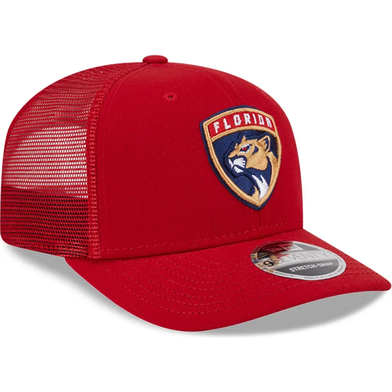 cappellino-trucker-rosso-9seventy-stretch-snap-evergreen-dei-florida-panthers-nhl-di-new-era