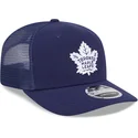 casquette-trucker-bleue-marine-9seventy-stretch-snap-evergreen-toronto-maple-leafs-nhl-new-era