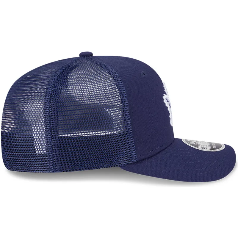 marineblaue-trucker-kappe-9seventy-stretch-snap-evergreen-der-toronto-maple-leafs-nhl-von-new-era