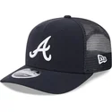 granatowa-czapka-trucker-9seventy-stretch-snap-evergreen-atlanta-braves-mlb-new-era