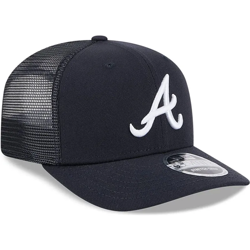 morkbla-trucker-keps-9seventy-stretch-snap-evergreen-fran-atlanta-braves-mlb-av-new-era