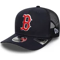cappellino-trucker-blu-navy-9seventy-stretch-snap-evergreen-di-boston-red-sox-mlb-di-new-era