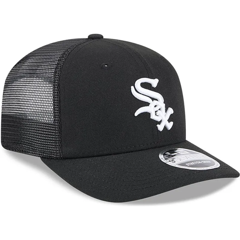 casquette-trucker-noire-9seventy-stretch-snap-evergreen-chicago-white-sox-mlb-new-era
