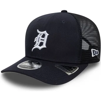 Cappellino trucker blu navy 9SEVENTY Stretch Snap Evergreen di Detroit Tigers MLB di New Era