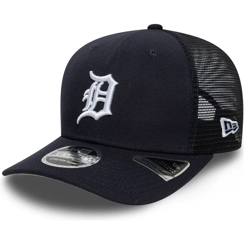 cappellino-trucker-blu-navy-9seventy-stretch-snap-evergreen-di-detroit-tigers-mlb-di-new-era