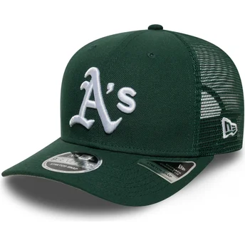 Casquette trucker verte 9SEVENTY Stretch Snap Evergreen Oakland Athletics MLB New Era