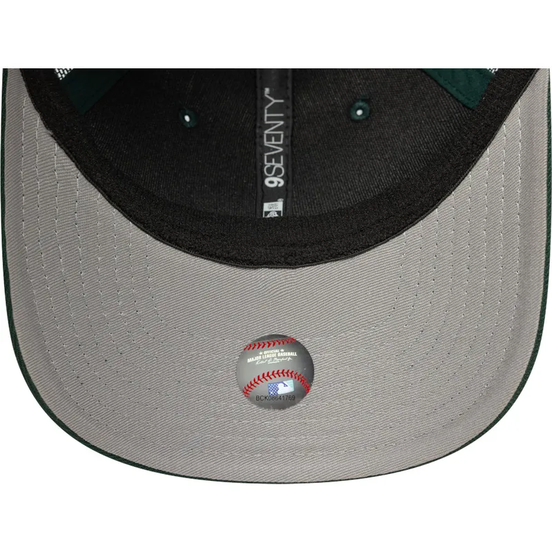 gron-trucker-keps-9seventy-stretch-snap-evergreen-oakland-athletics-mlb-fran-new-era