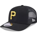 cappellino-trucker-nero-9seventy-stretch-snap-evergreen-dei-pittsburgh-pirates-mlb-di-new-era