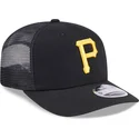 svart-trucker-keps-9seventy-stretch-snap-evergreen-fran-pittsburgh-pirates-mlb-av-new-era