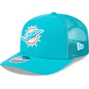 cappellino-trucker-blu-9seventy-stretch-snap-evergreen-dei-miami-dolphins-nfl-di-new-era