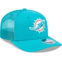 cappellino-trucker-blu-9seventy-stretch-snap-evergreen-dei-miami-dolphins-nfl-di-new-era