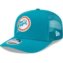 epci-curbata-albastru-snapback-9seventy-stretch-snap-evergreen-helmet-de-miami-dolphins-nfl-de-new-era