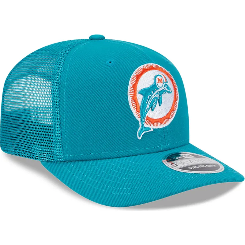 epci-curbata-albastru-snapback-9seventy-stretch-snap-evergreen-helmet-de-miami-dolphins-nfl-de-new-era