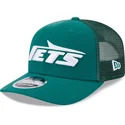 cappellino-trucker-verde-9seventy-stretch-snap-evergreen-dei-new-york-jets-nfl-di-new-era
