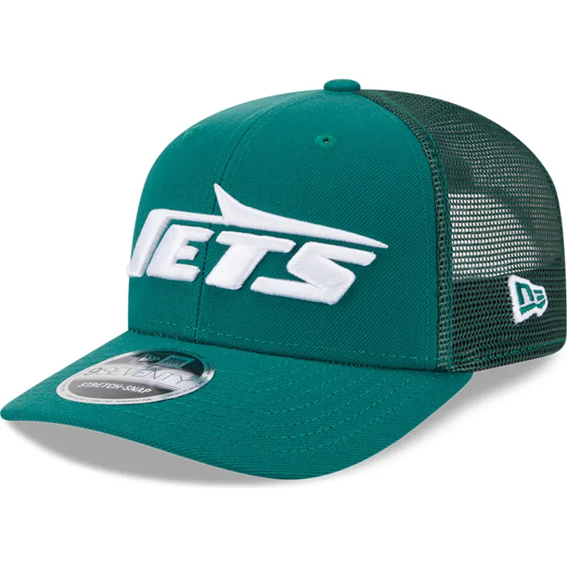 gron-trucker-keps-9seventy-stretch-snap-evergreen-new-york-jets-nfl-fran-new-era