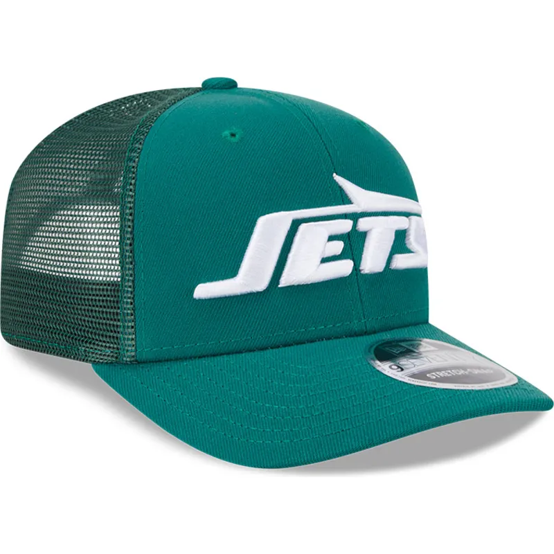 cappellino-trucker-verde-9seventy-stretch-snap-evergreen-dei-new-york-jets-nfl-di-new-era