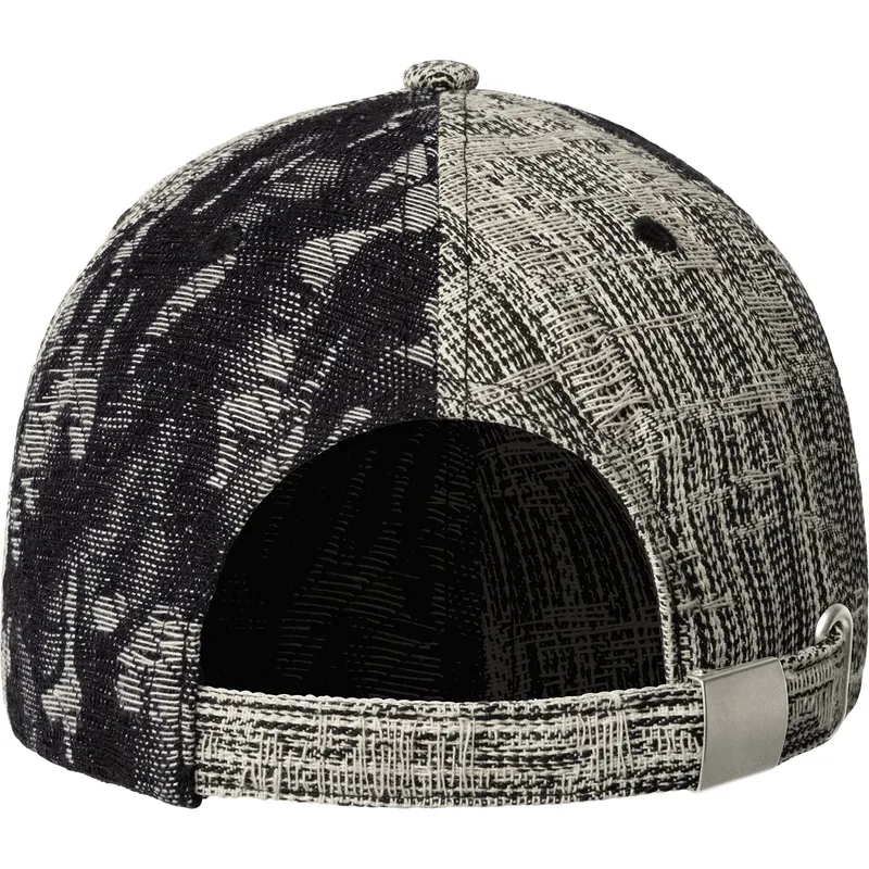 czarna-regulowana-czapka-z-zakrzywionym-daszkiem-denim-mashup-black-topstitch-od-kangol