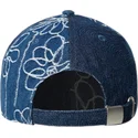 cappellino-curvo-blu-marino-regolabile-denim-mashup-medium-blue-floral-di-kangol