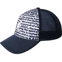 kangol-fine-print-navy-blue-trucker-hat