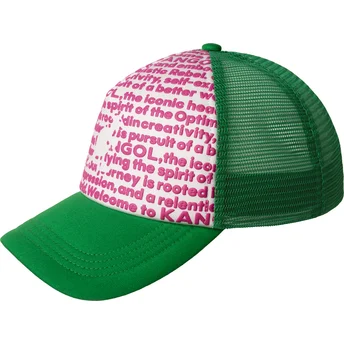 Cap curbată green snapback de Kangol
