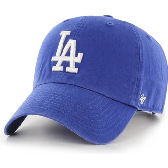 Blaue gebogene Kappe der Los Angeles Dodgers MLB Clean Up von 47 Brand