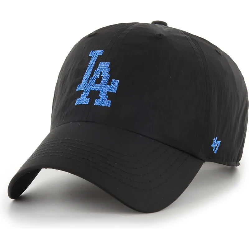 cappellino-curvo-nero-regolabile-clean-up-eight-bit-hero-dei-los-angeles-dodgers-mlb-di-47-brand