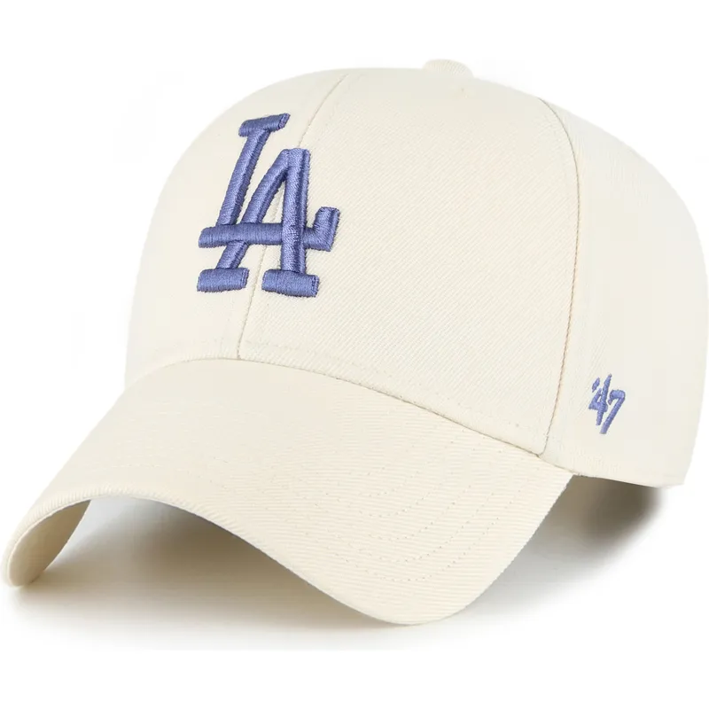bezowa-czapka-z-daszkiem-snapback-z-niebieskim-logo-mvp-los-angeles-dodgers-mlb-od-47-brand