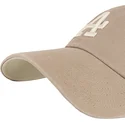 cappellino-curvo-marrone-regolabile-clean-up-ballpark-portabella-dei-los-angeles-dodgers-mlb-di-47-brand