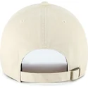 beige-justerbar-kurvad-keps-med-lila-clean-up-ballpark-logotyp-fran-los-angeles-dodgers-mlb-av-47-brand