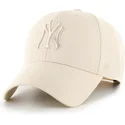 casquette-courbee-beige-snapback-avec-logo-beige-mvp-ballpark-new-york-yankees-mlb-47-brand