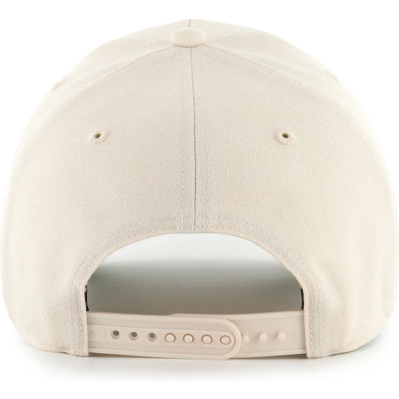 cappellino-curvo-beige-snapback-con-logo-beige-mvp-ballpark-di-new-york-yankees-mlb-di-47-brand